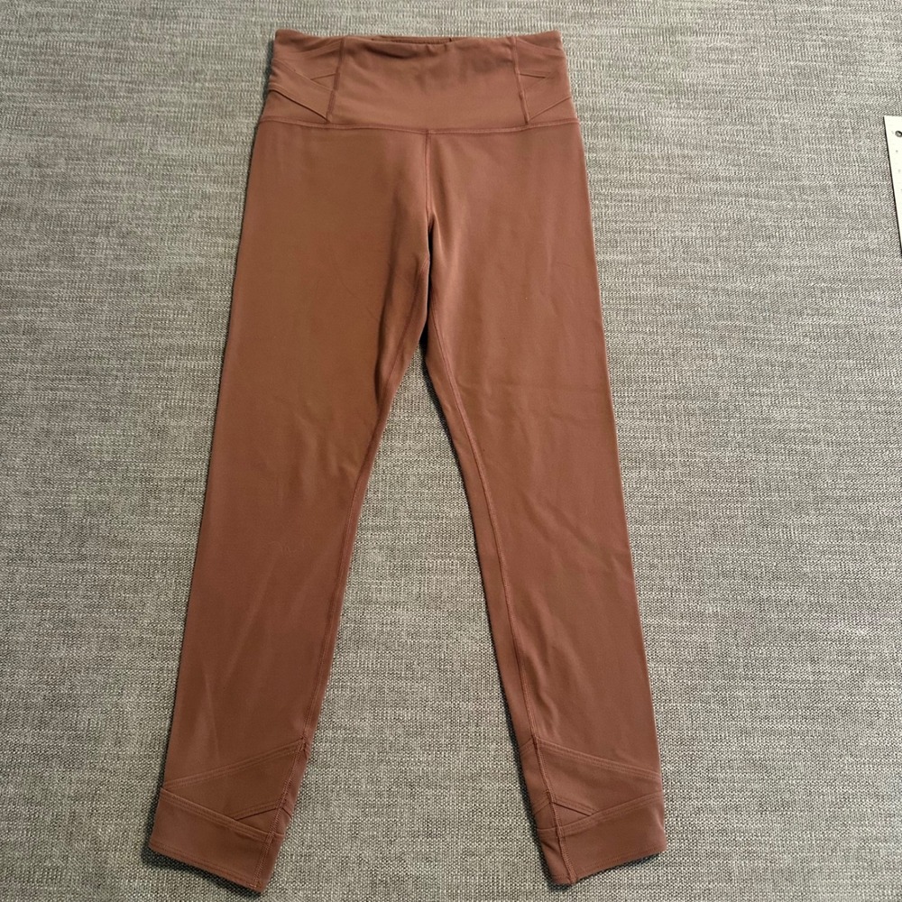 Athleta Elation Pirouette 7/8 Tight Womens S Brown High Rise Legging